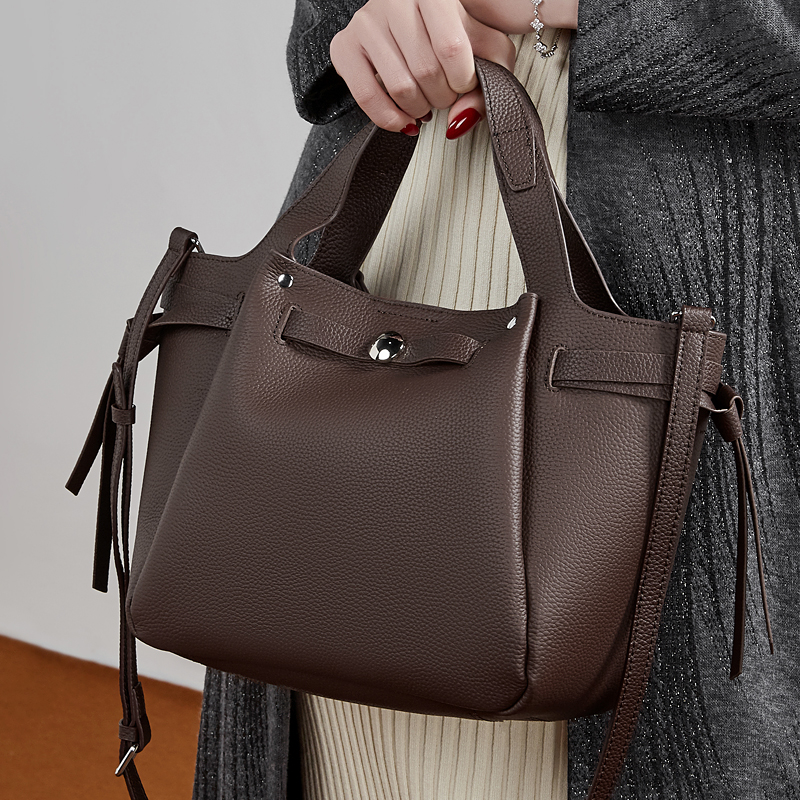 Brown Leather Tote Bag