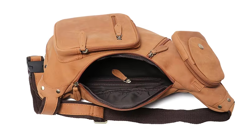 Leather Crossbody Sling Bag