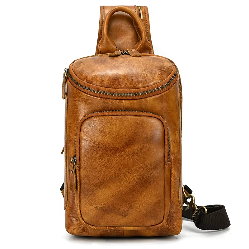 Leather Sling Backpack