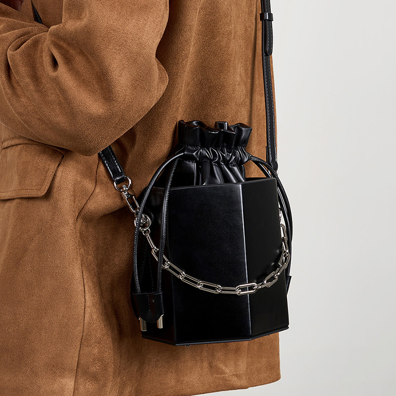 Geometric Bucket Bag