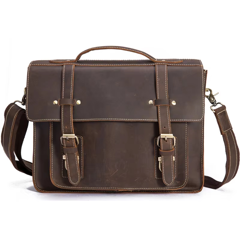 Leather Messenger Bag