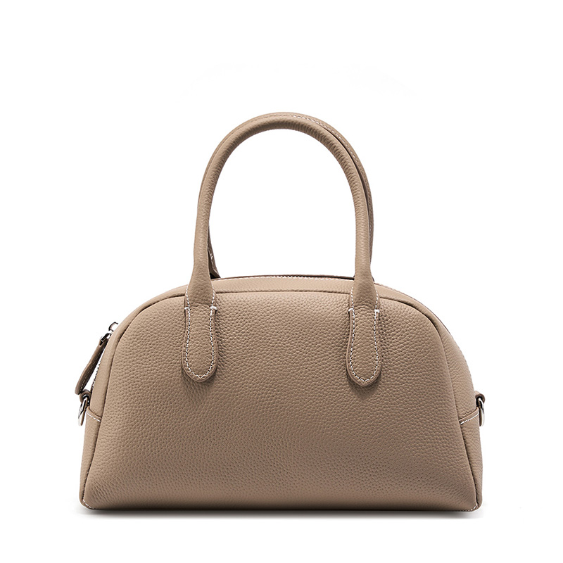 Elegant Brown Leather Handbag