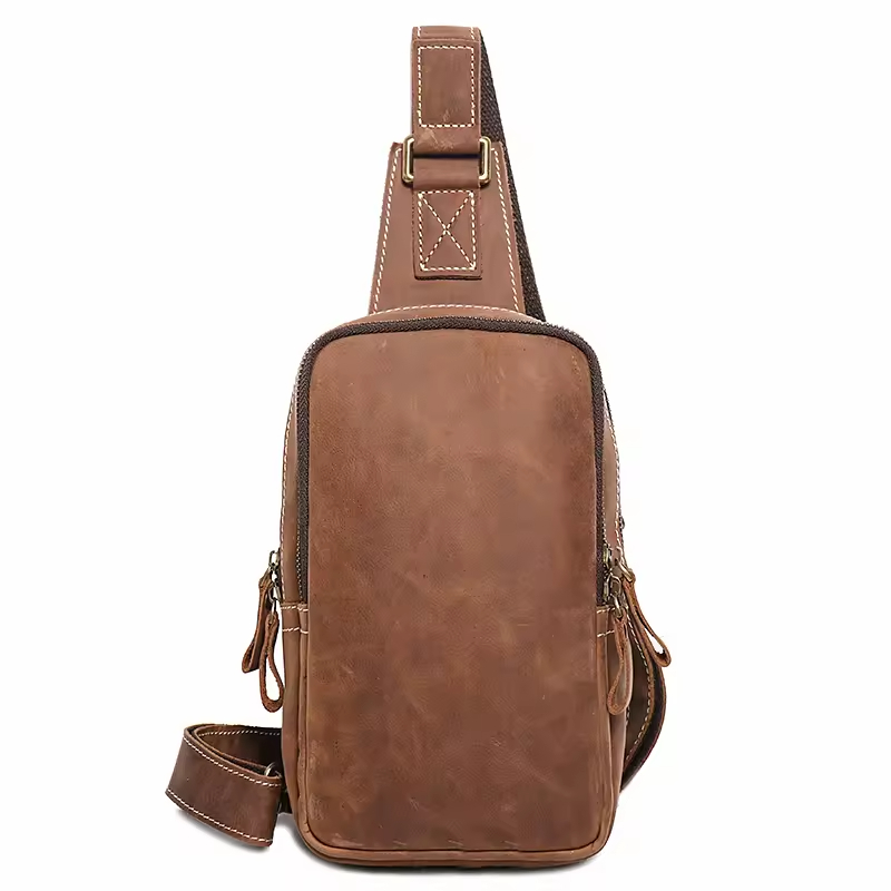 Vintage Leather Crossbody Bag