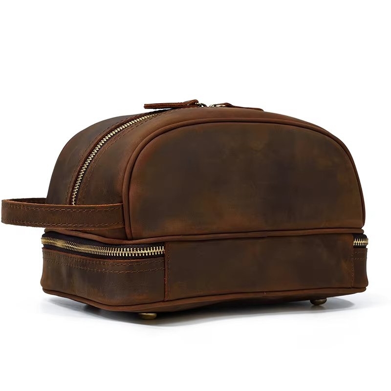 Genuine Leather Toiletry Bag