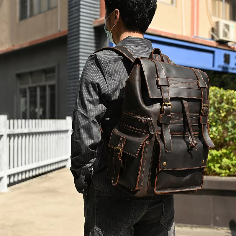 Vintage Leather Backpack