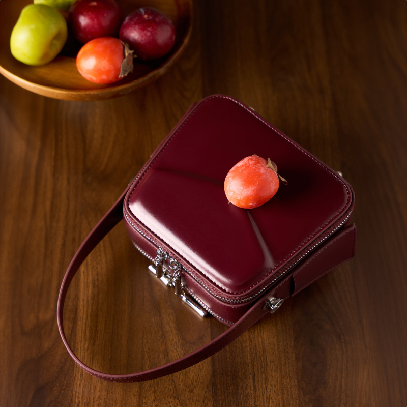 Burgundy Leather Handbag
