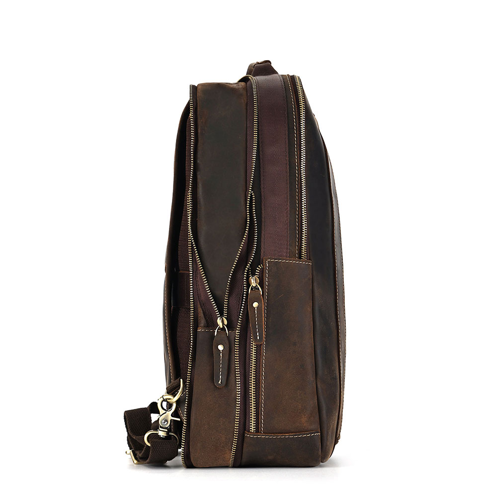 Leather Laptop Backpack