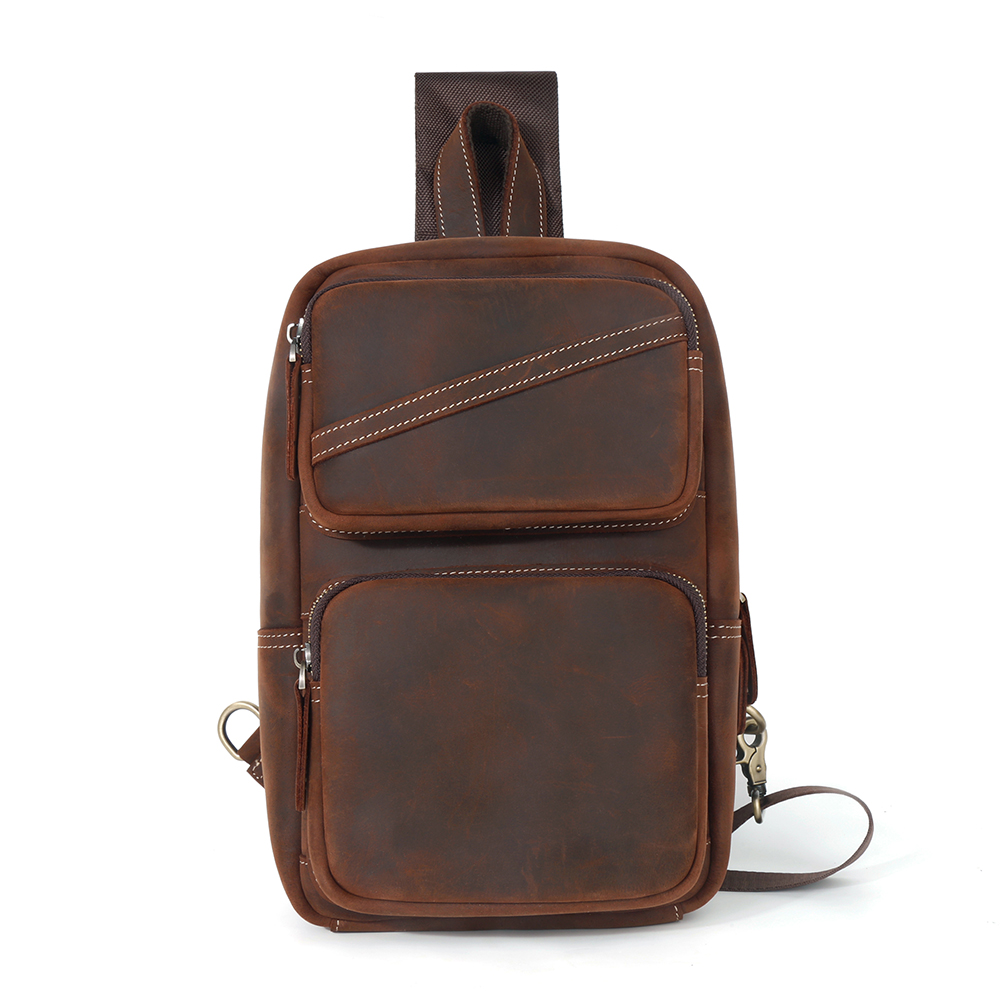 Leather Crossbody Sling Bag
