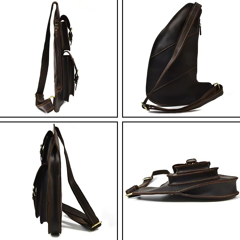 Leather Crossbody Sling Bag