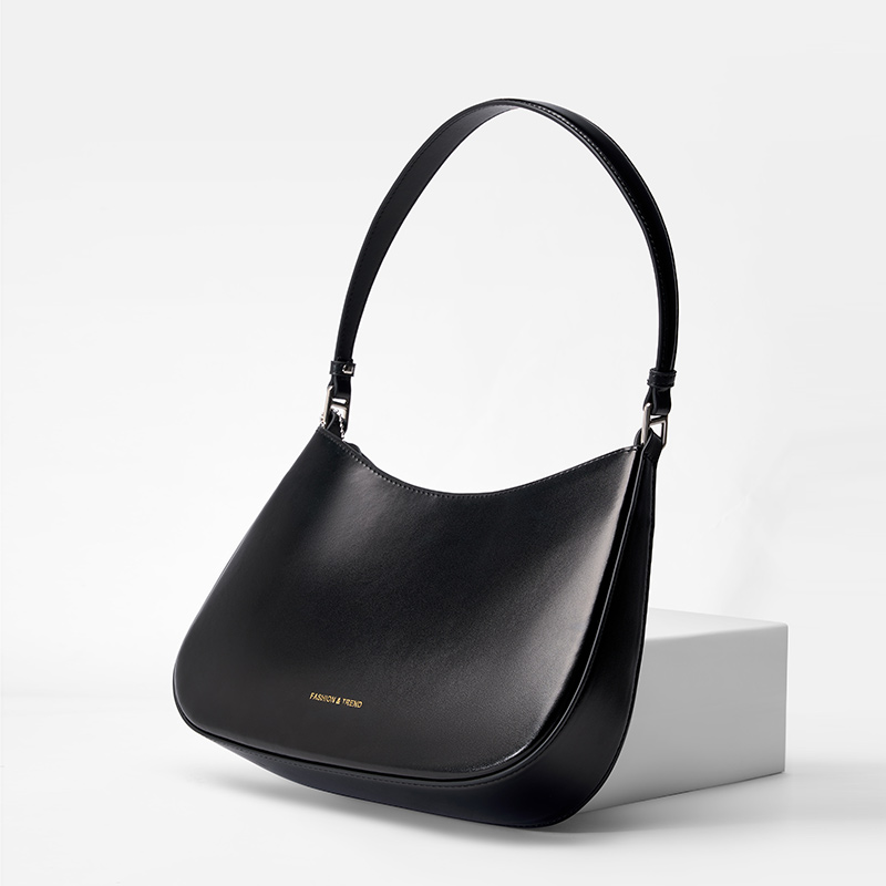 Classic Black Shoulder Bag