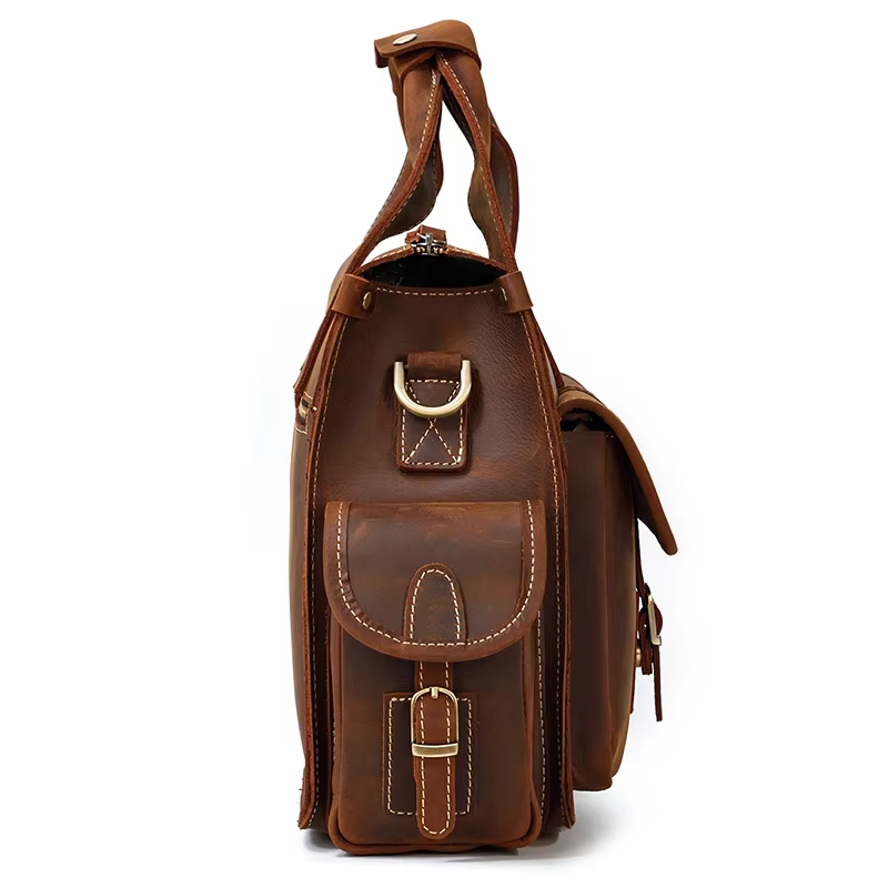 Vintage Leather Messenger Bag