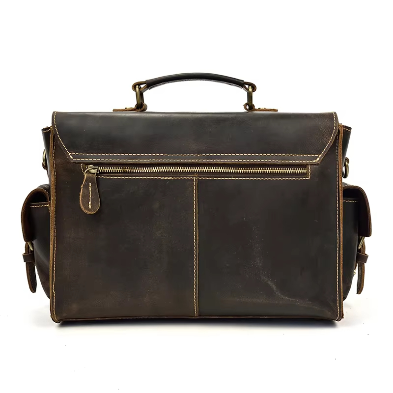 Vintage Leather Messenger Bag