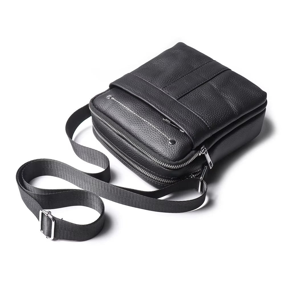 Men's Leather Crossbody Bag