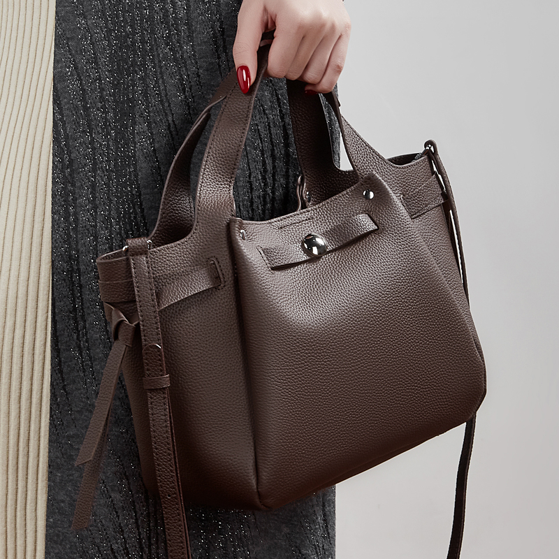 Brown Leather Tote Bag