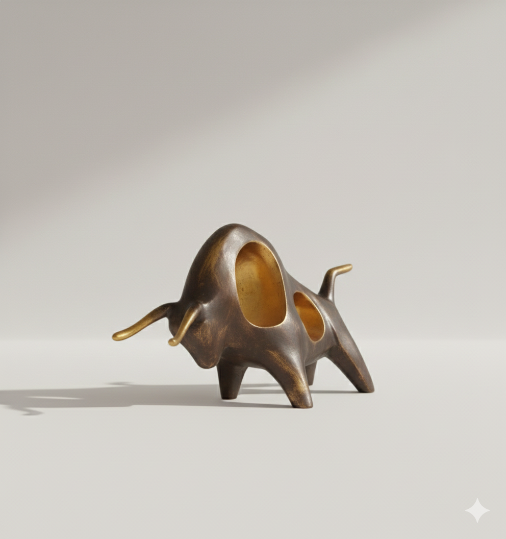 The Majestic Bronze Bull Artifact