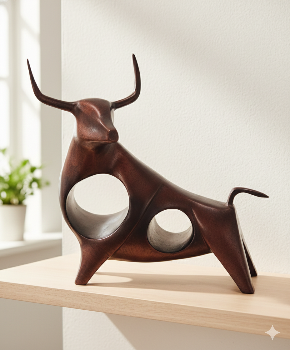 Contemporary Bull sculpture