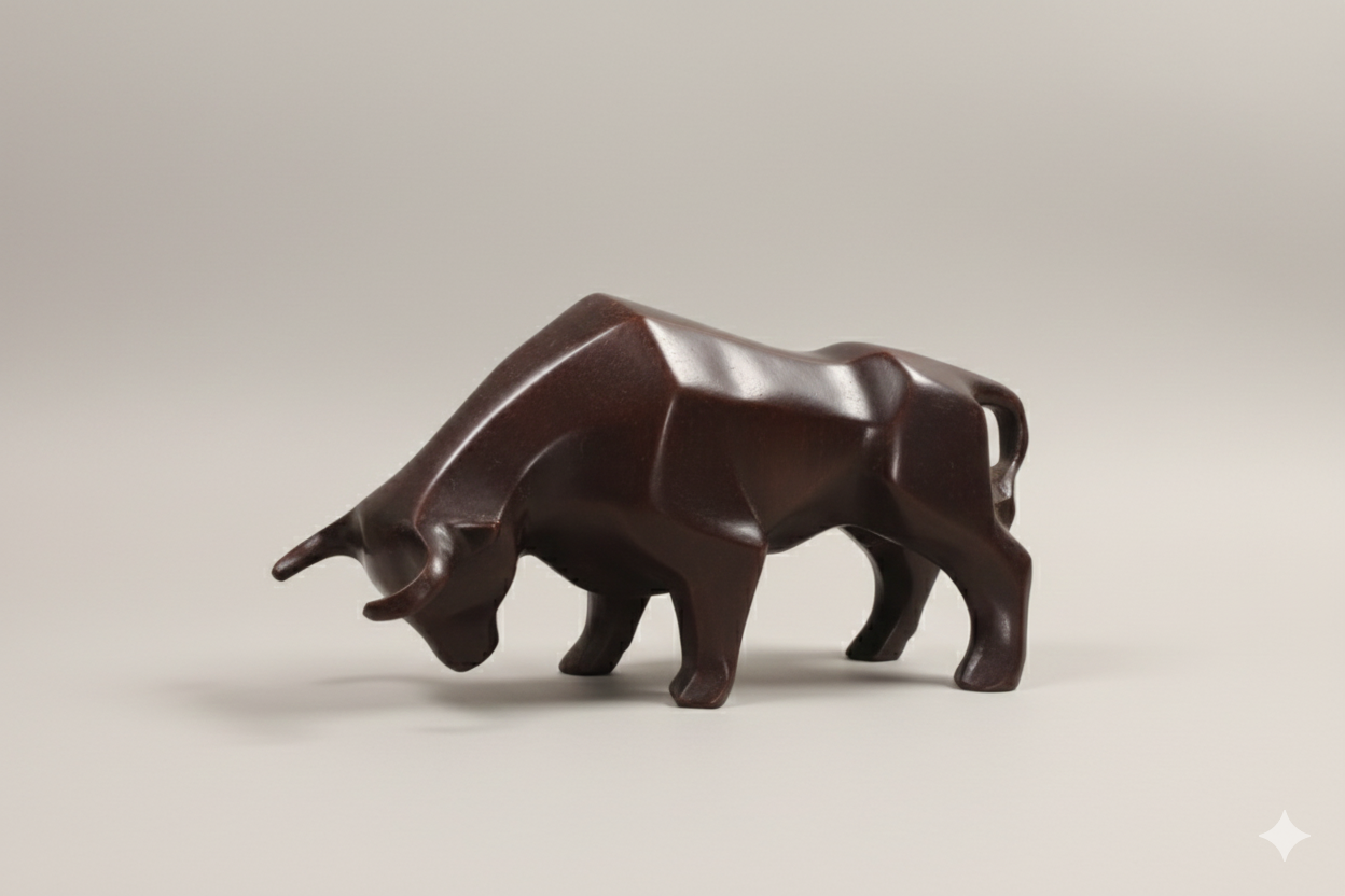 The Raging Bull: Modern Desk Decor