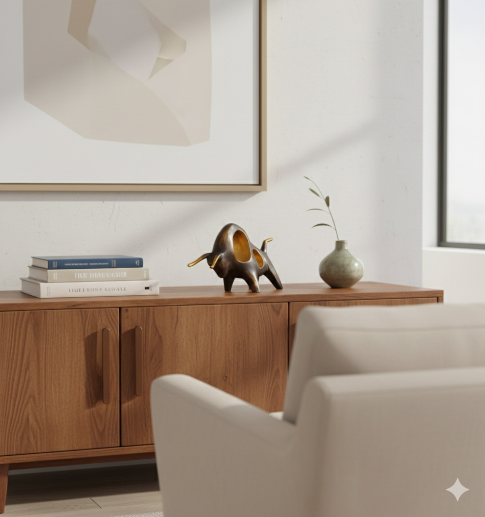 The Majestic Bronze Bull Artifact