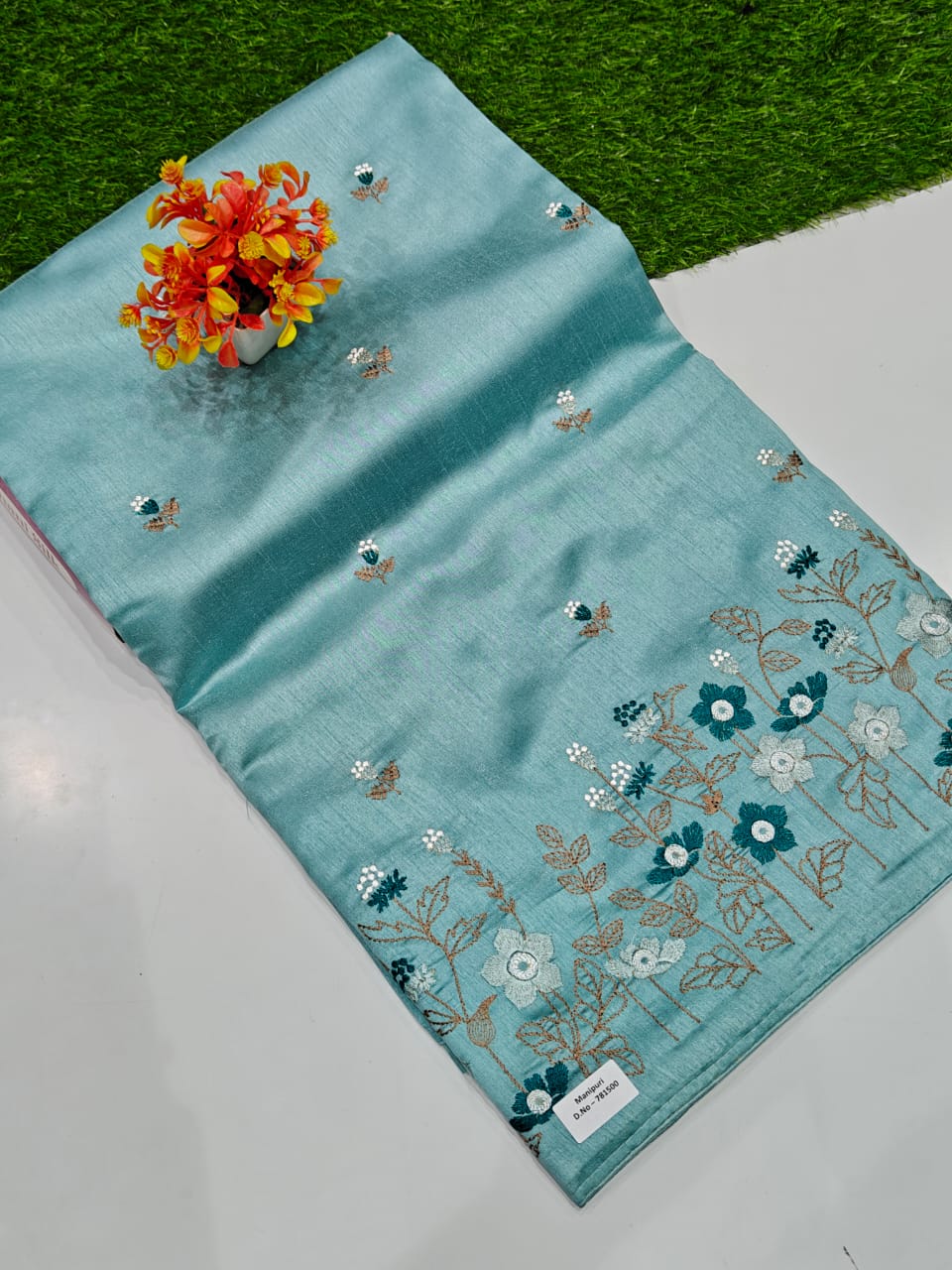 Kicha silk blue