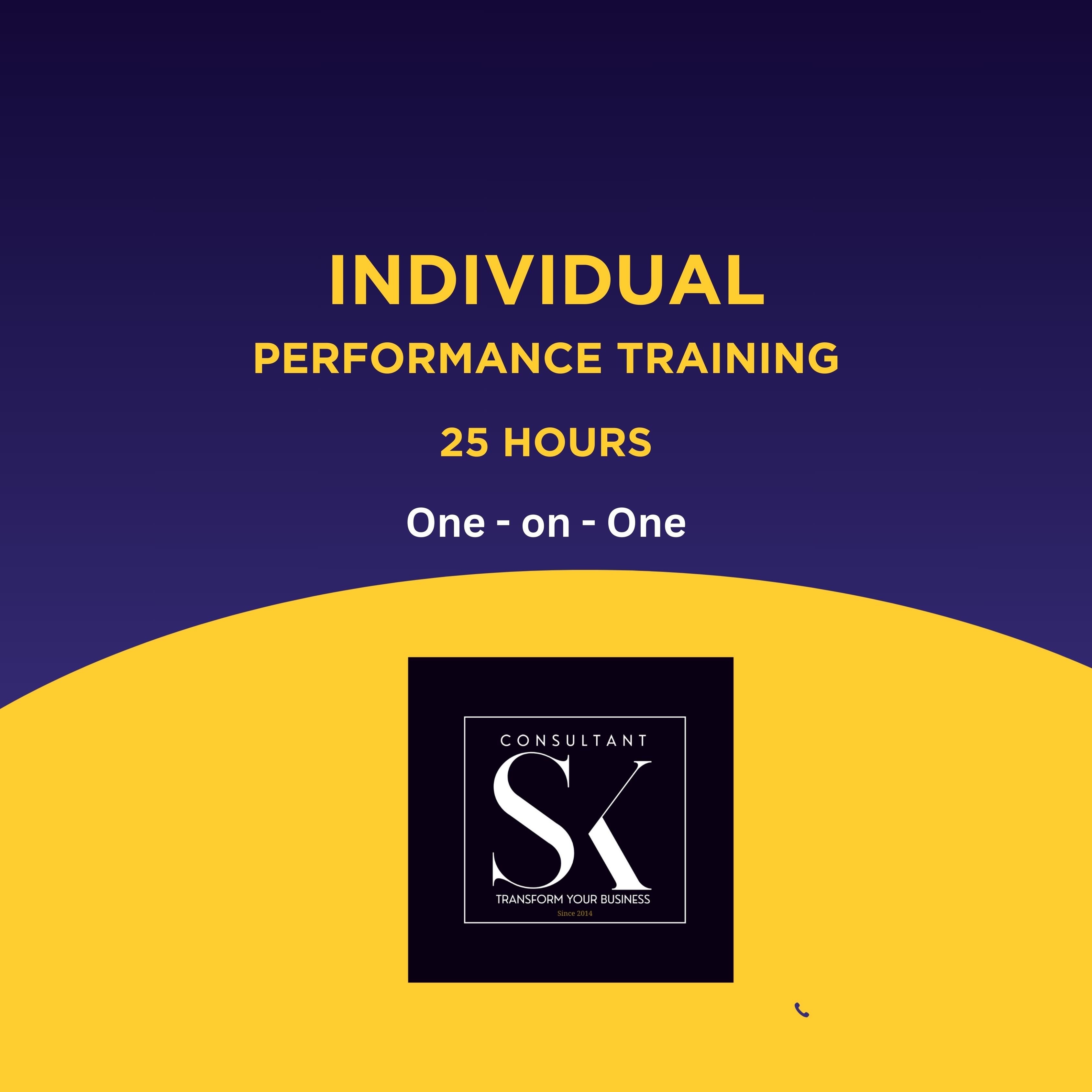 Individual Performance Training- 24hrs