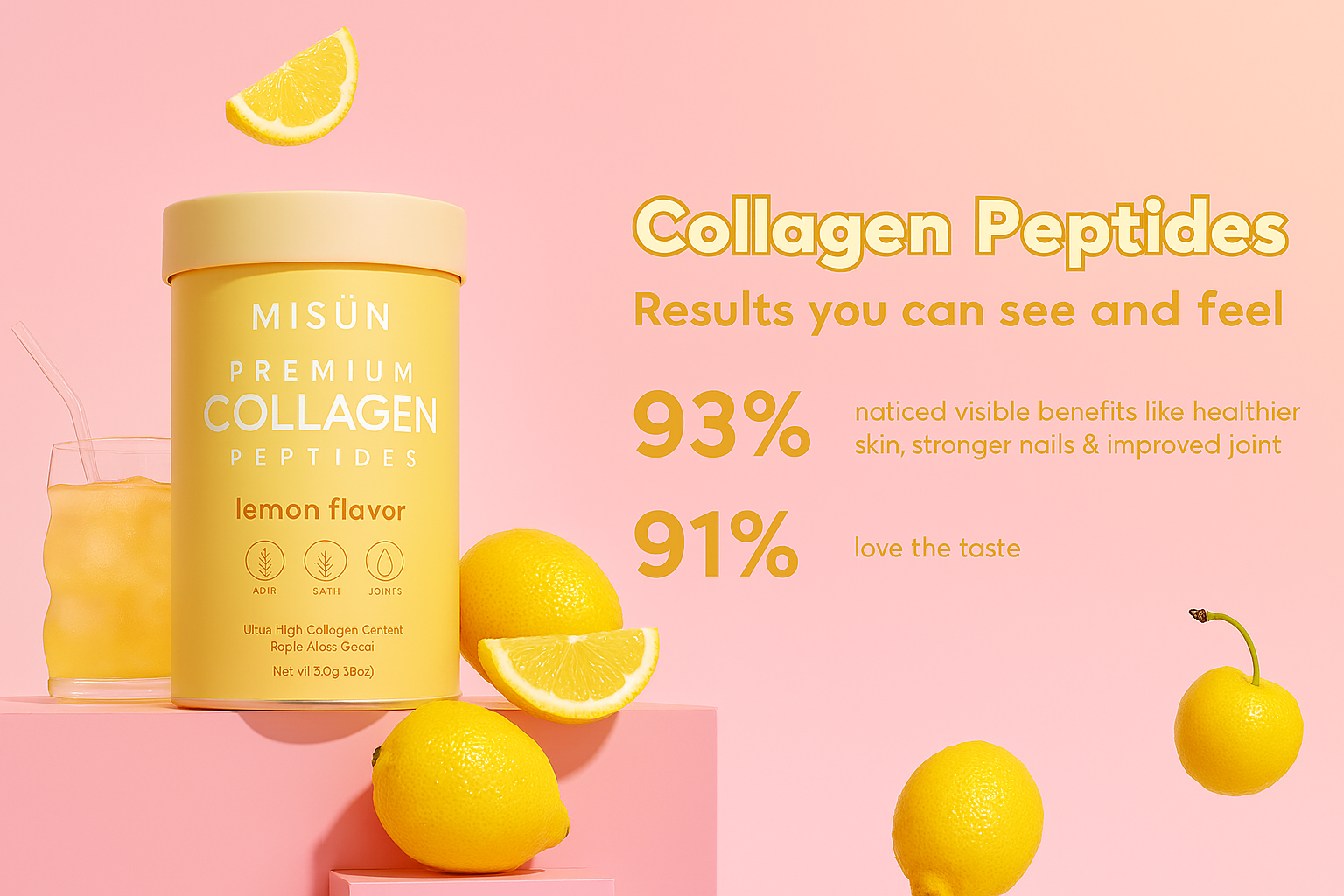 Misun Collagen TriPeptides GPX-4 NEW Breakthrough- 1container- 80 sachets