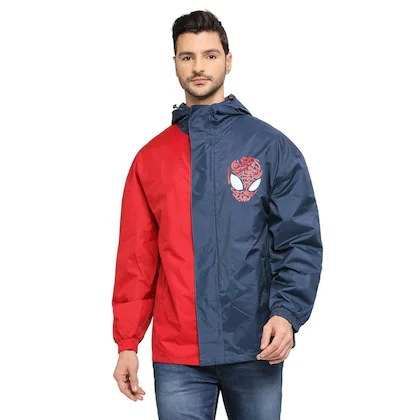 Spiderman Colorblock Hooded Jacket