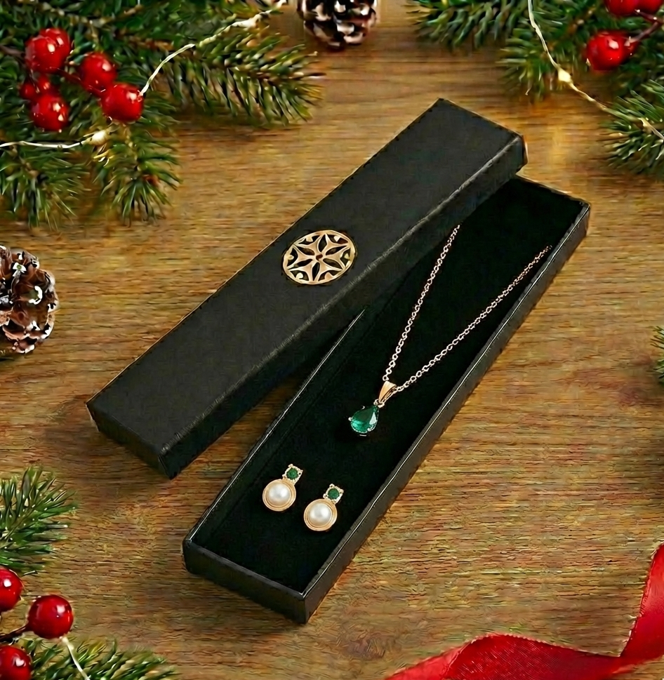 Caja de regalo esmeralda