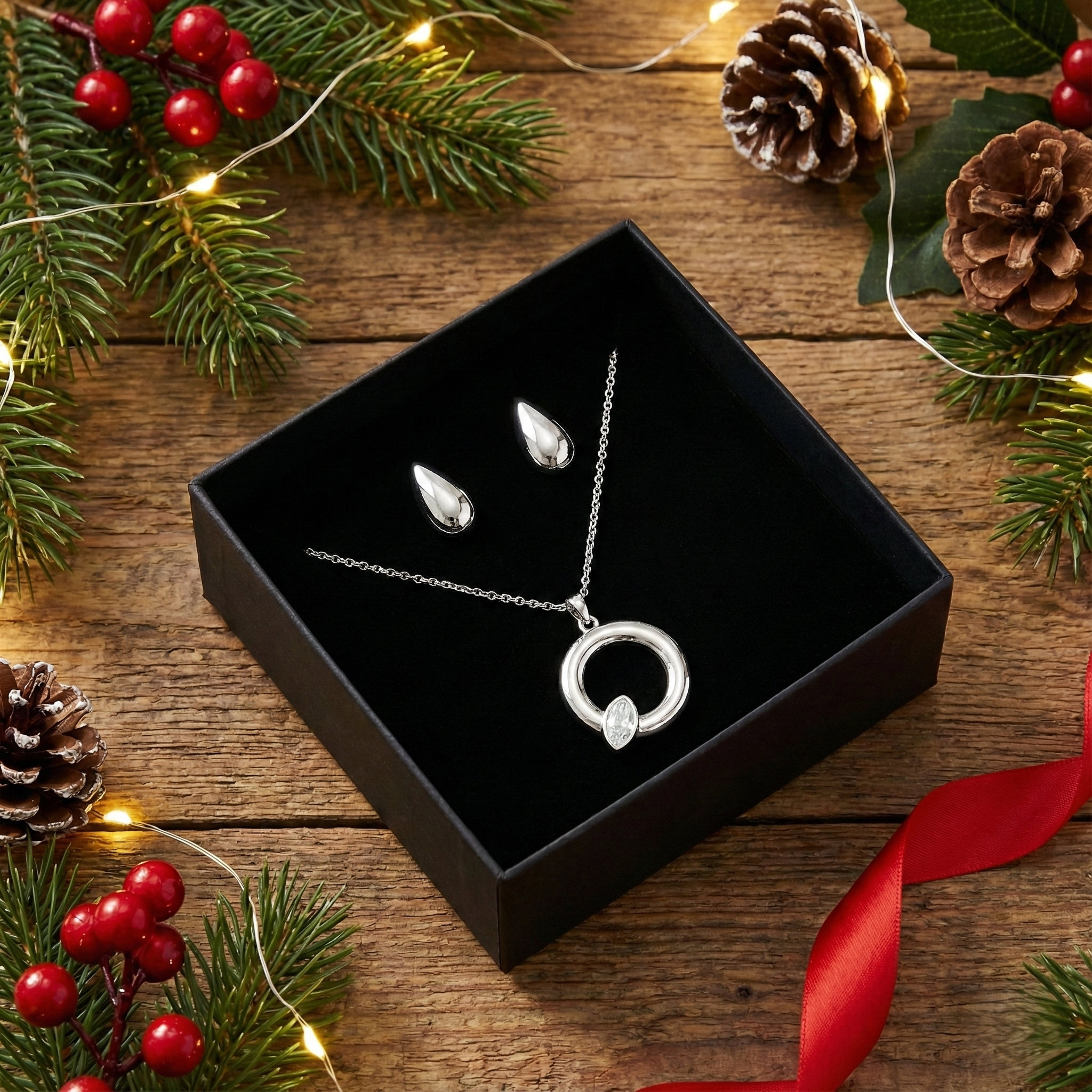 Caja de regalo plata