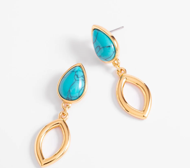 Caja de regalo turquesa & oro