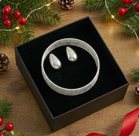 Caja de regalo plata