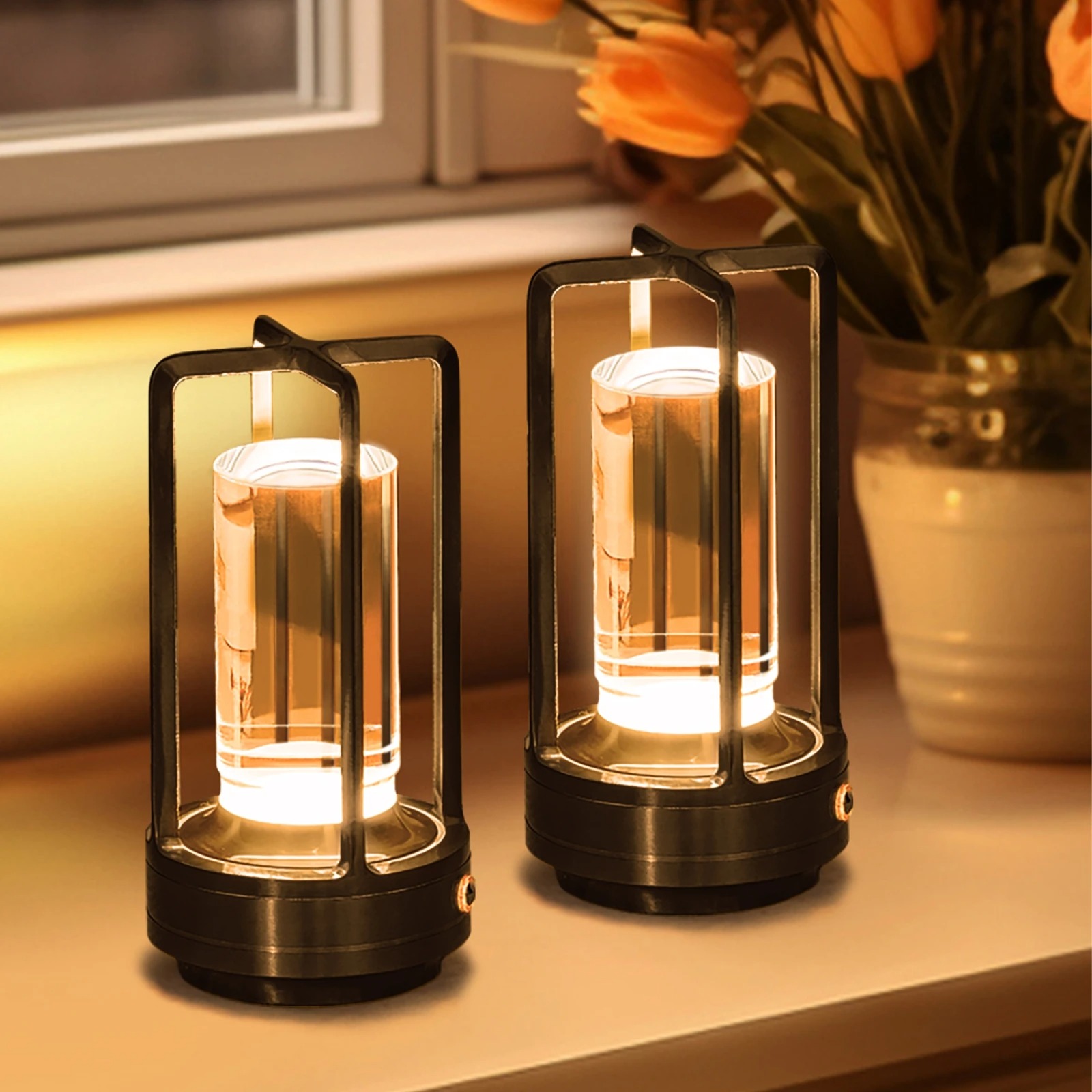 Lantern  Modern Design USB LED Table Lamp 
