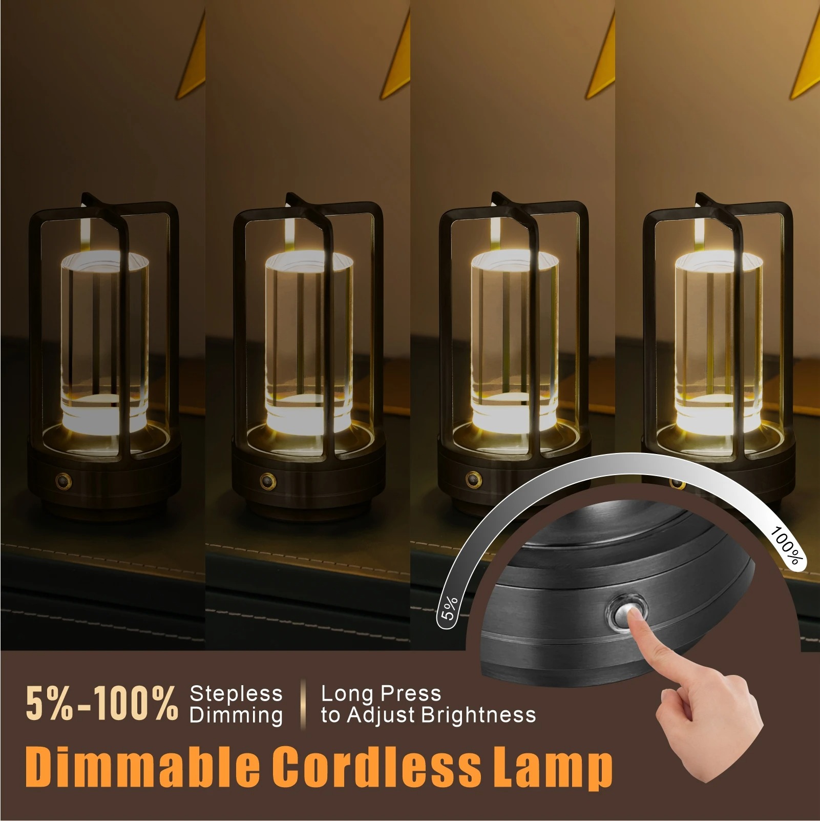 Lantern  Modern Design USB LED Table Lamp 