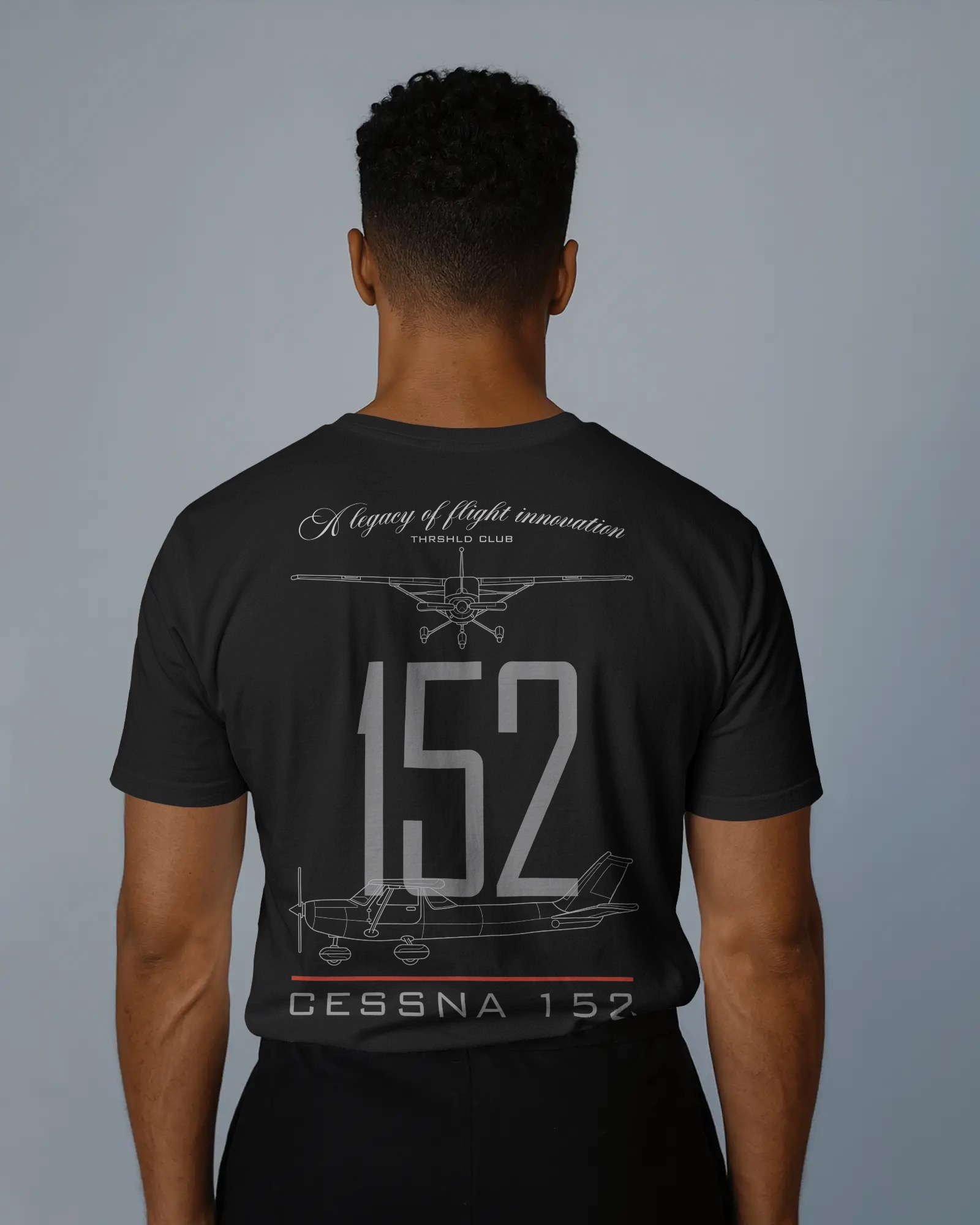 C152 T-SHIRT AV BLACK