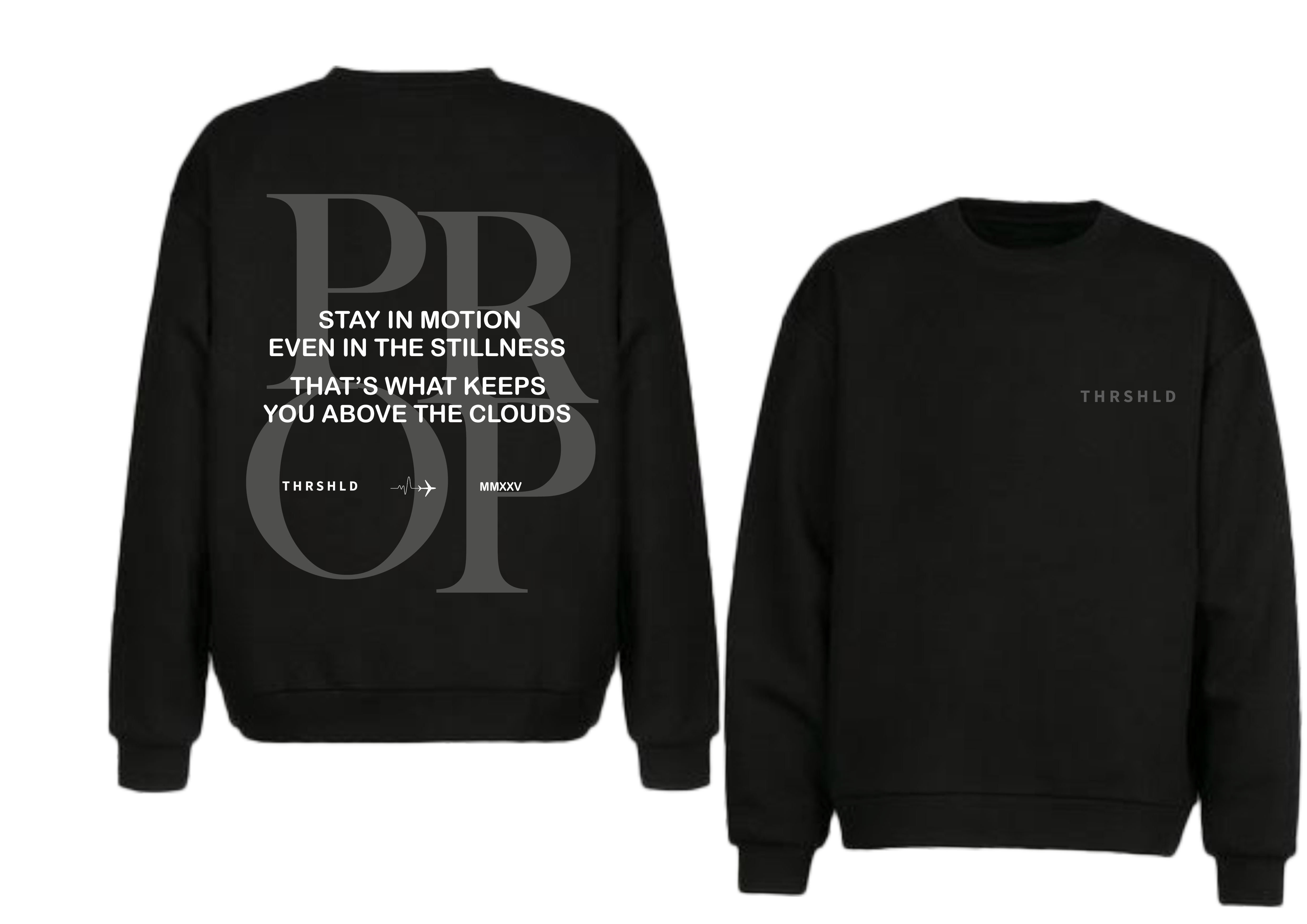 PROP SWEATSHIRT RUNWAY NOIR