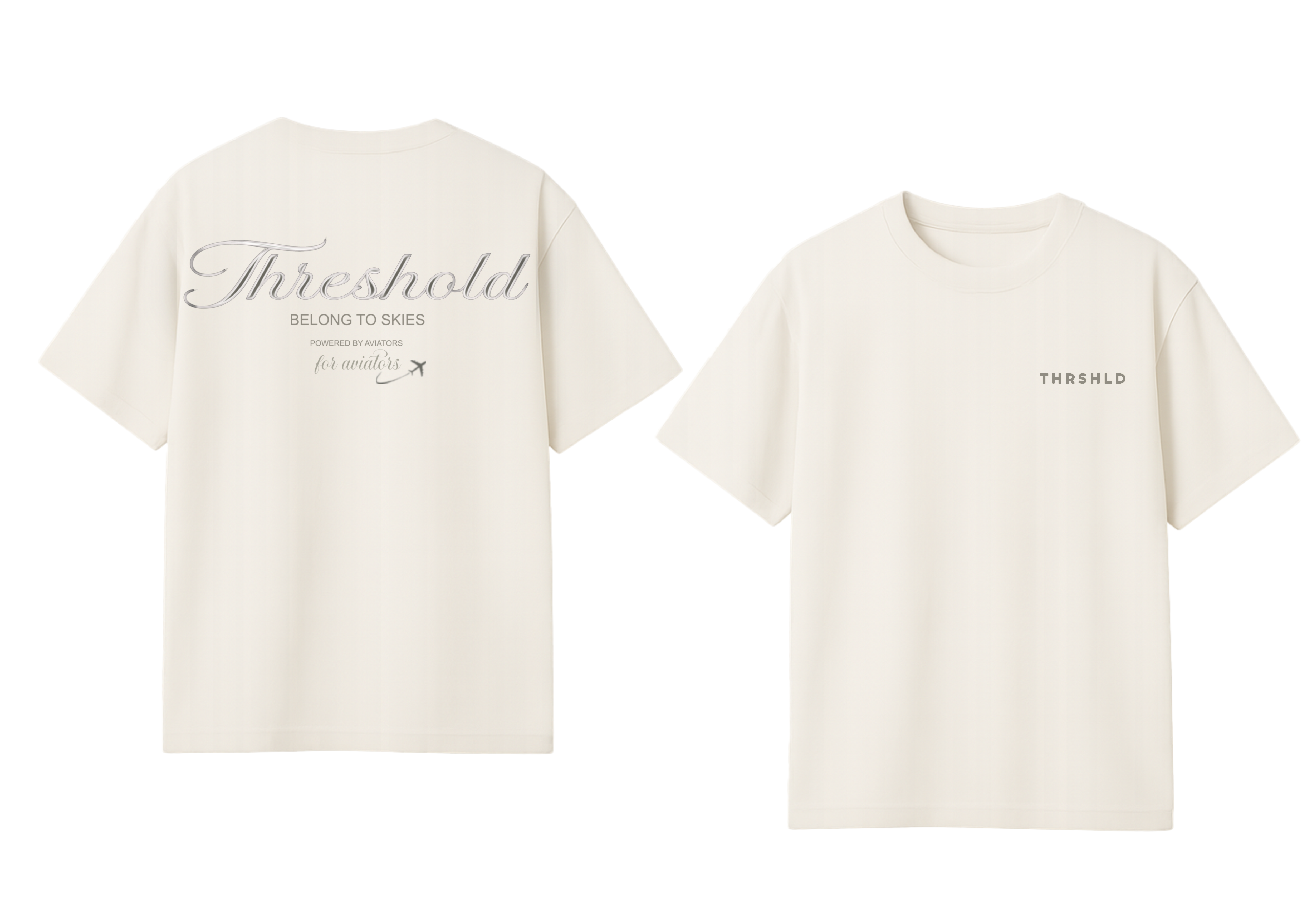 THRESHOLD SIGNATURE T-SHIRT CLOUD PEARL
