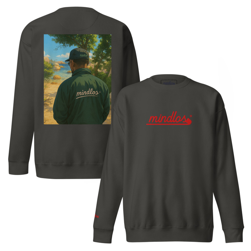Mindlos Vintage Black Unisex Premium Sweatshirt