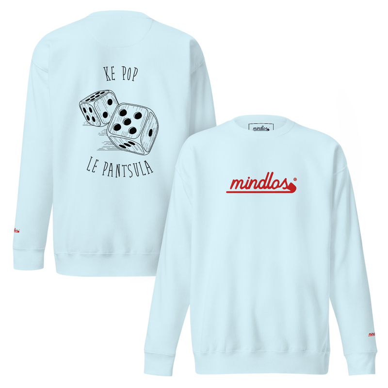 Mindlos Ke Pop Lepantsula Unisex Premium Sky Blue Sweatshirt