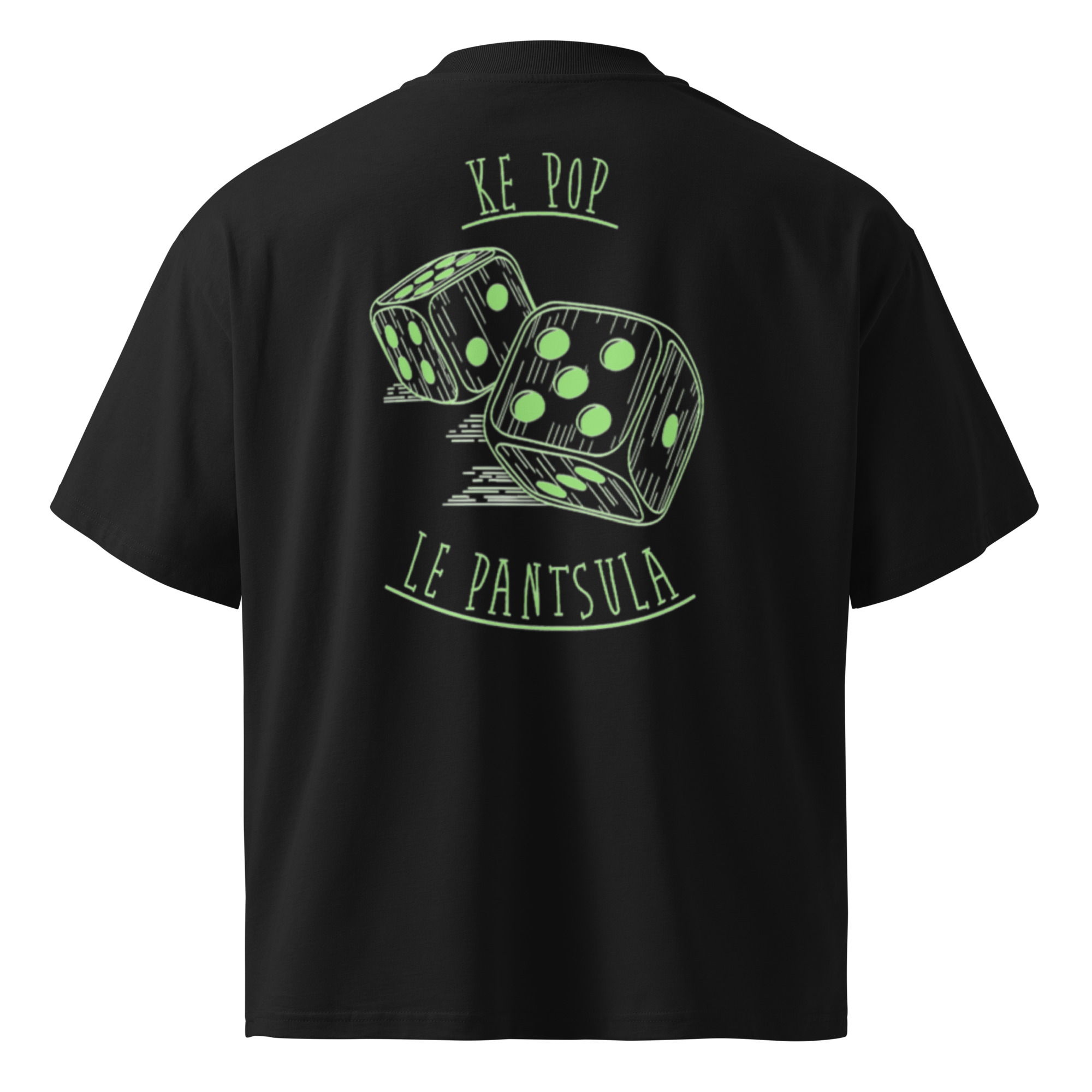 Mindlos Ke Pop Lepantsula Collection Unisex organic oversized high neck french navy t-shirt.