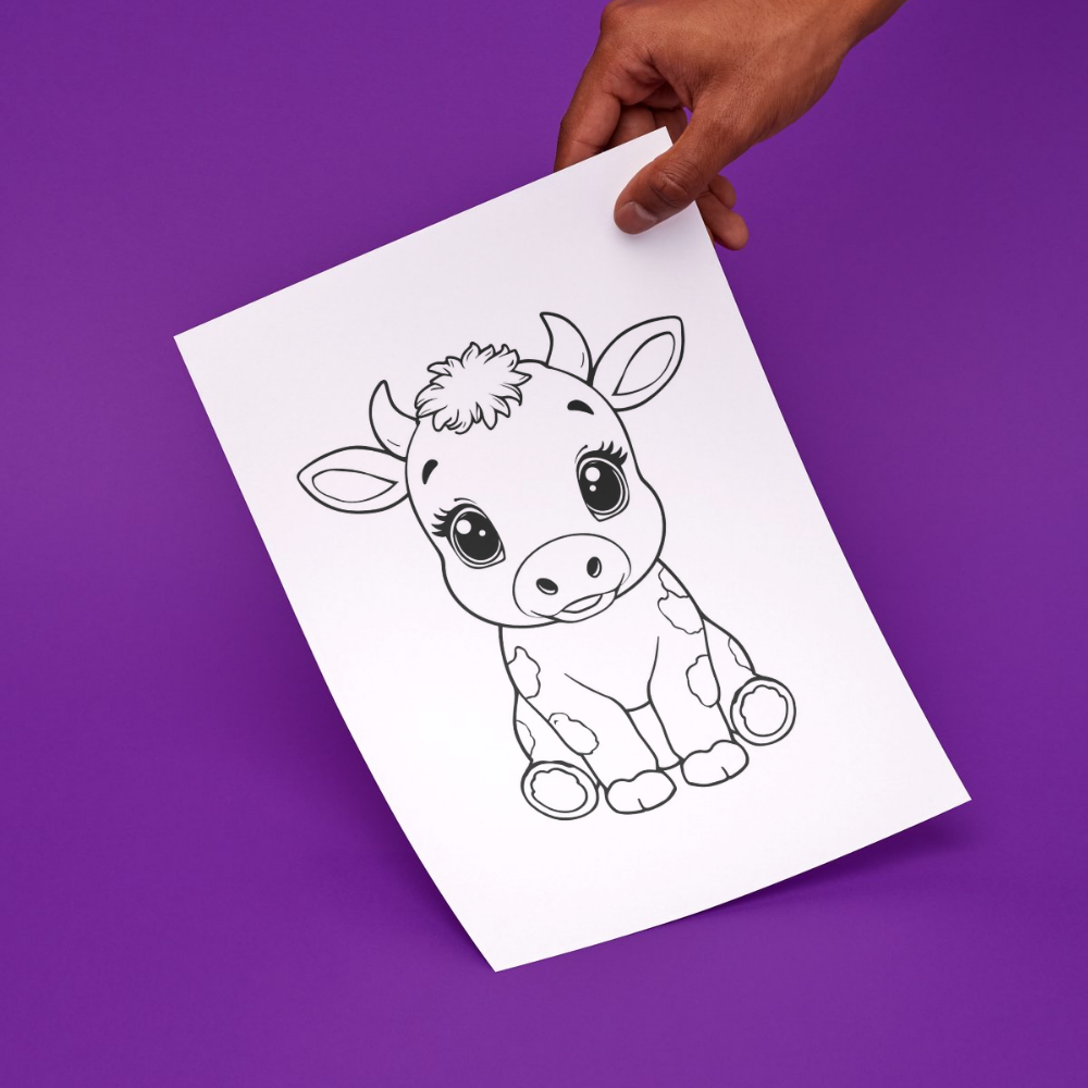 دفتر تلوين حيوانات المزرعة للأطفال