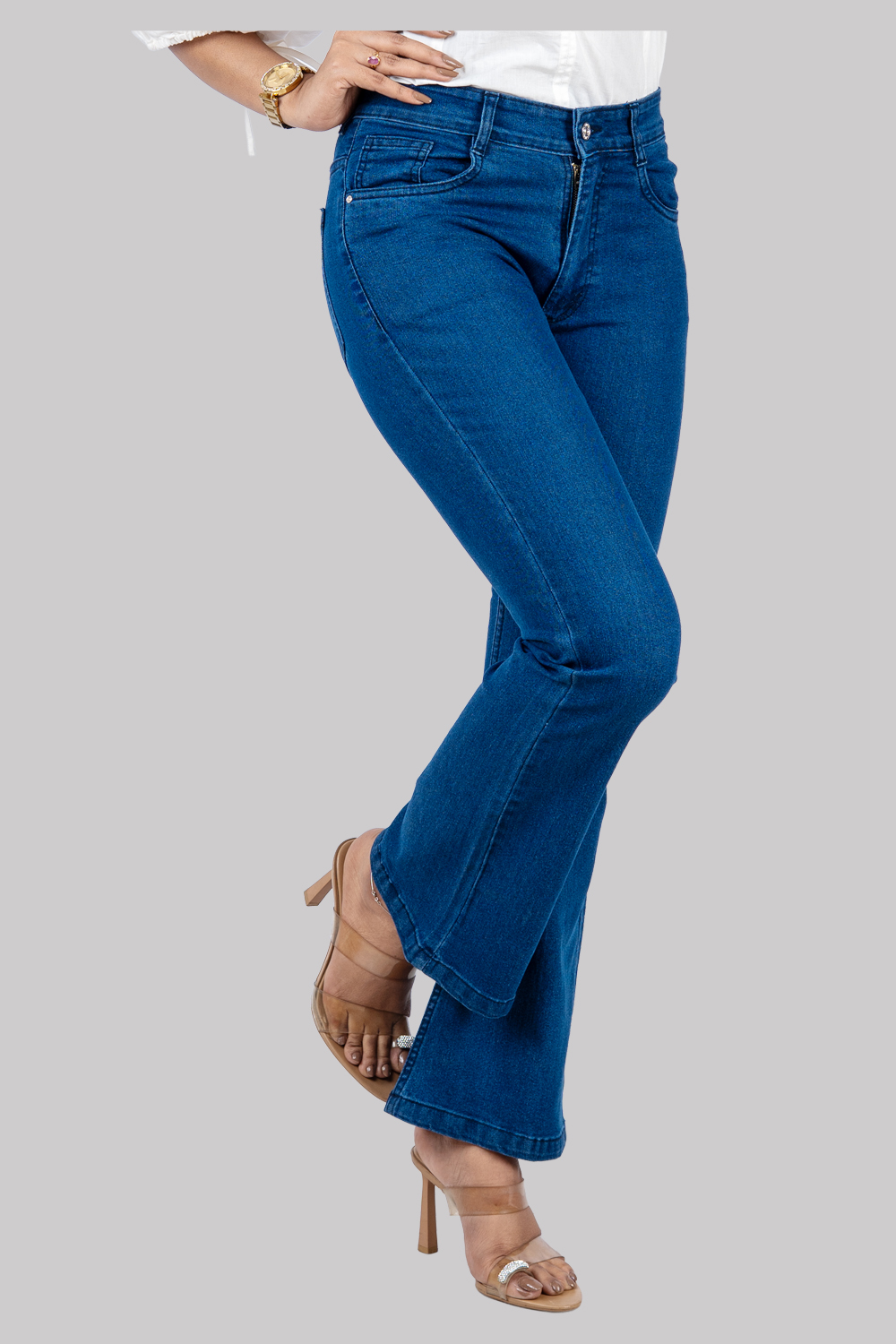 Classic Blue Flared Jeans