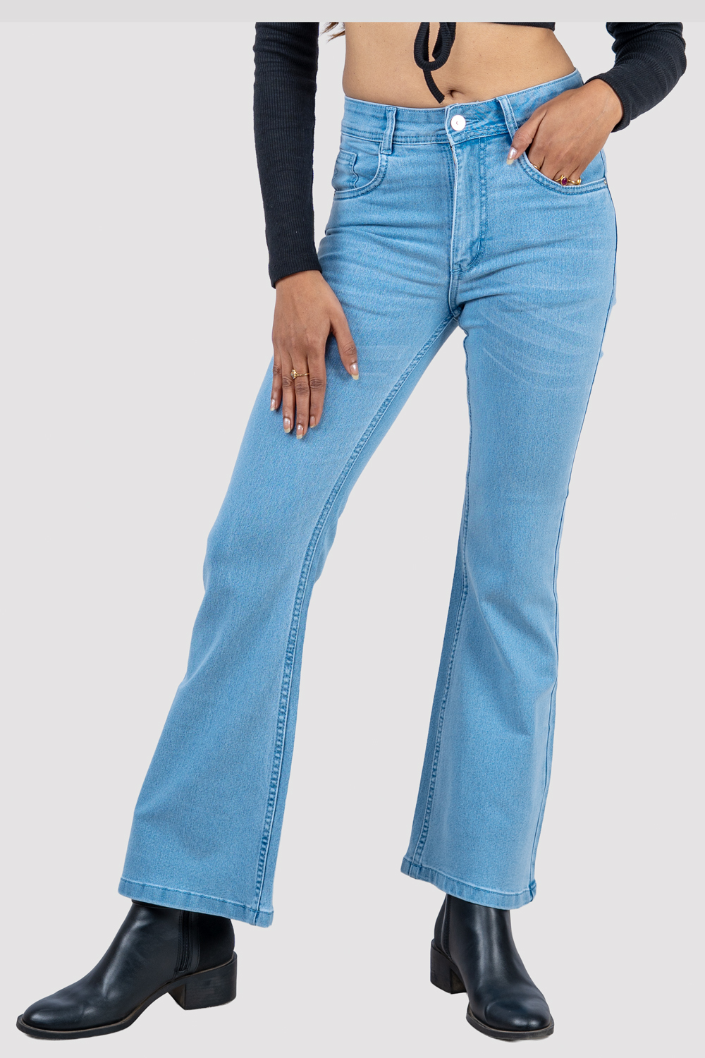 High Waist Flared Jeans