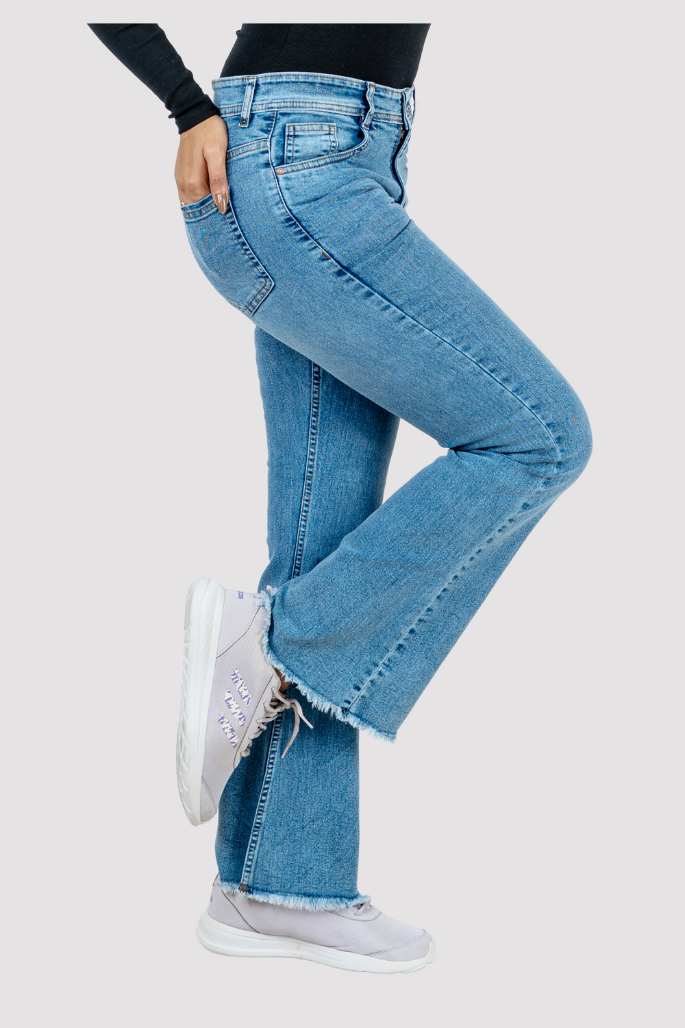 High-Waist Flared Jeans