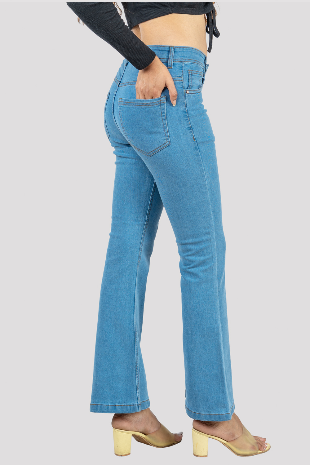 High Waist Flared Jeans