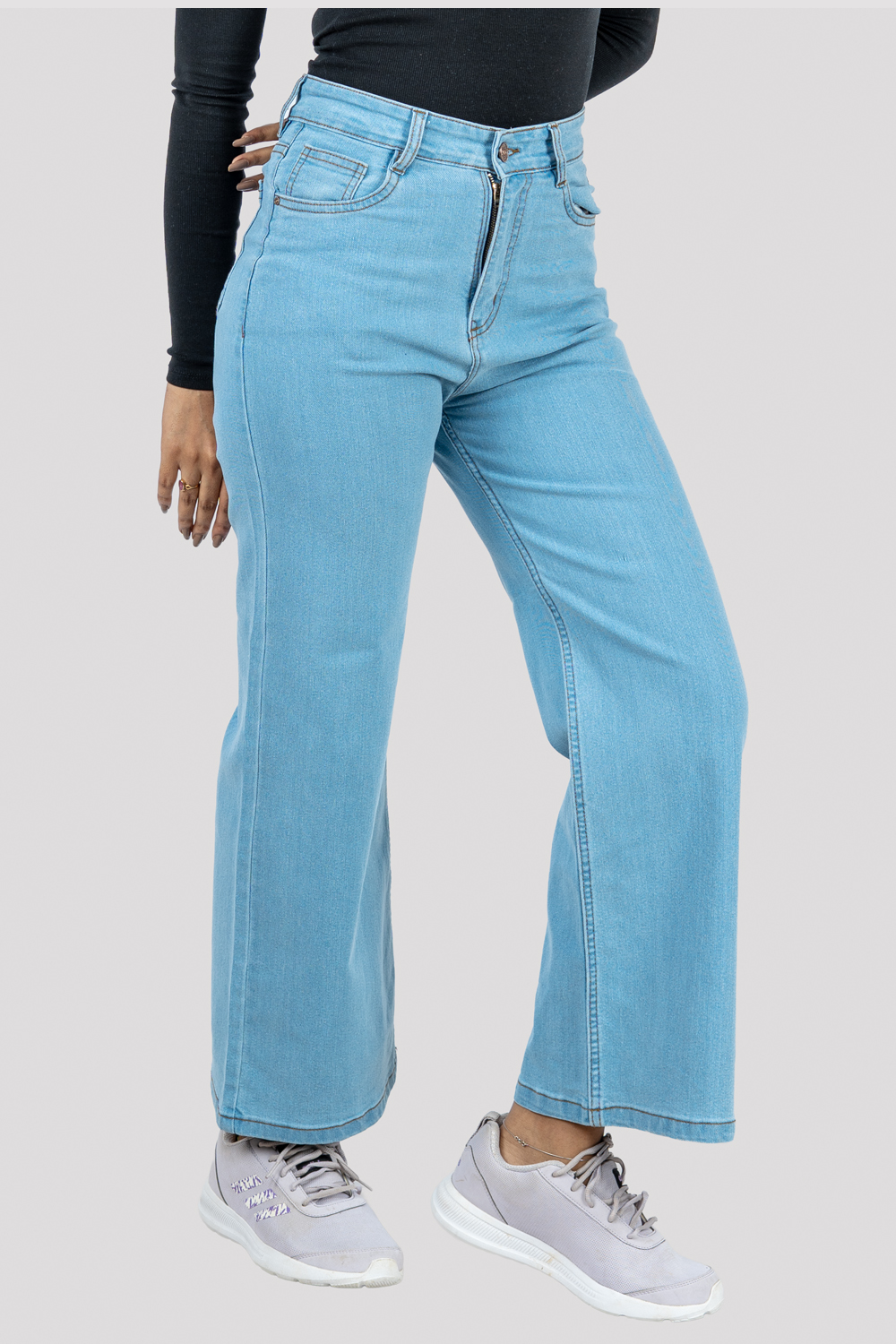 High-Waist Flared Jeans