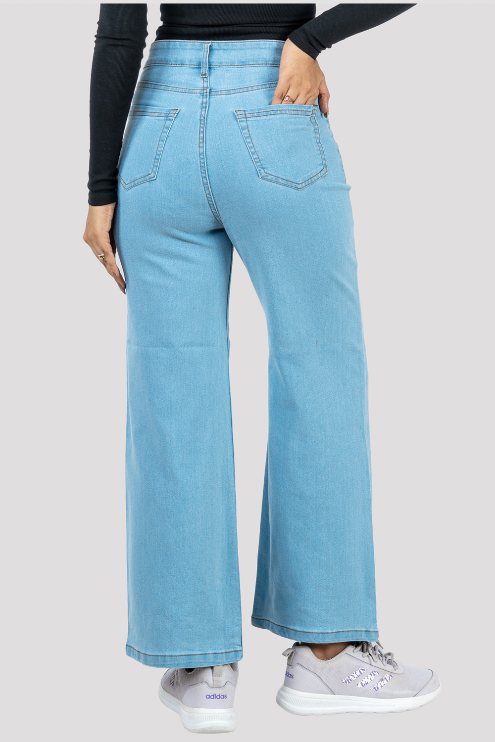 High-Waist Flared Jeans