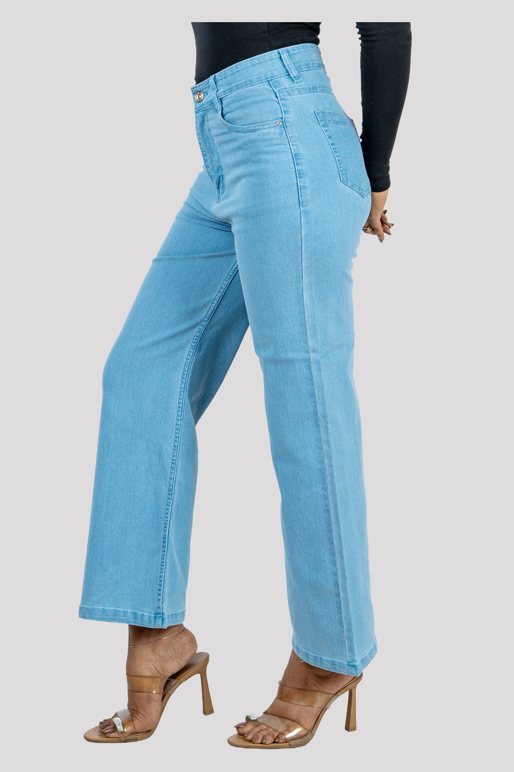 Women's Wide Leg Light Blue Jeans