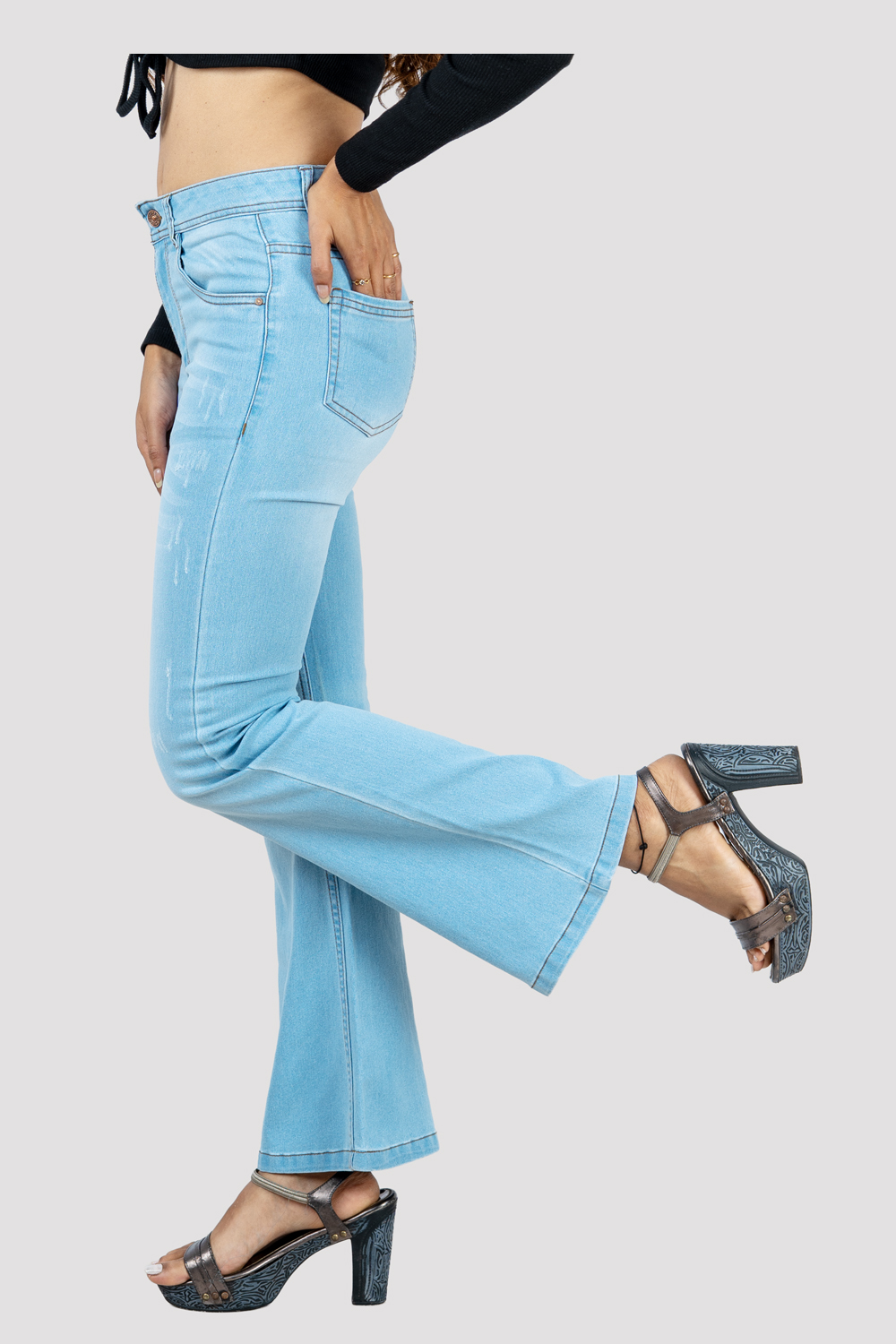 Women's High-Waist Flared Jeans