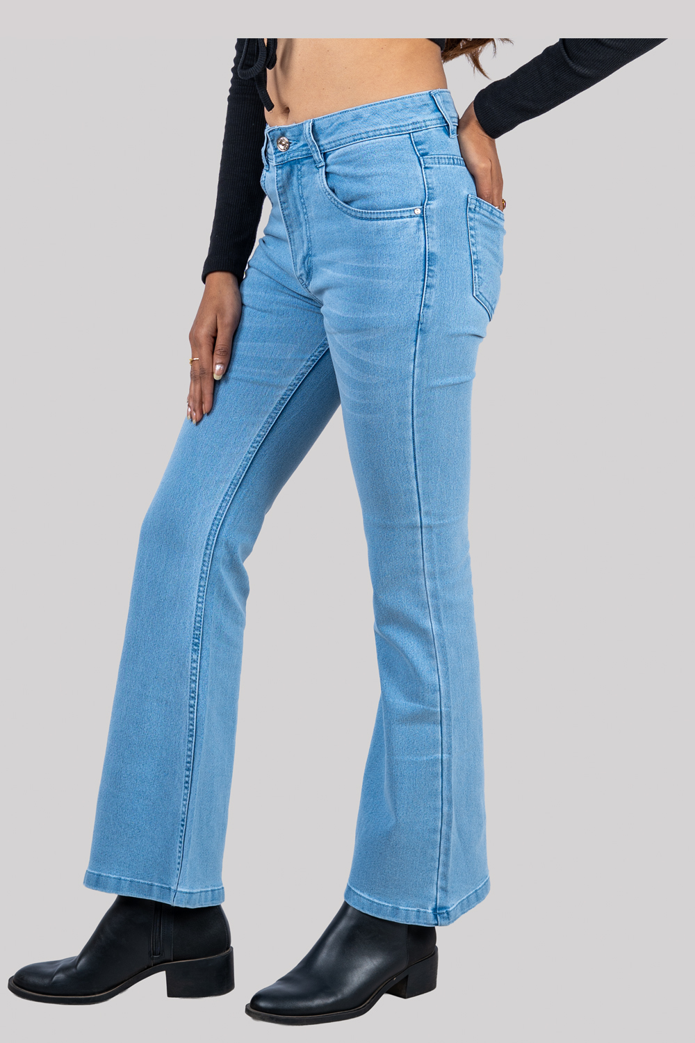 High Waist Flared Jeans