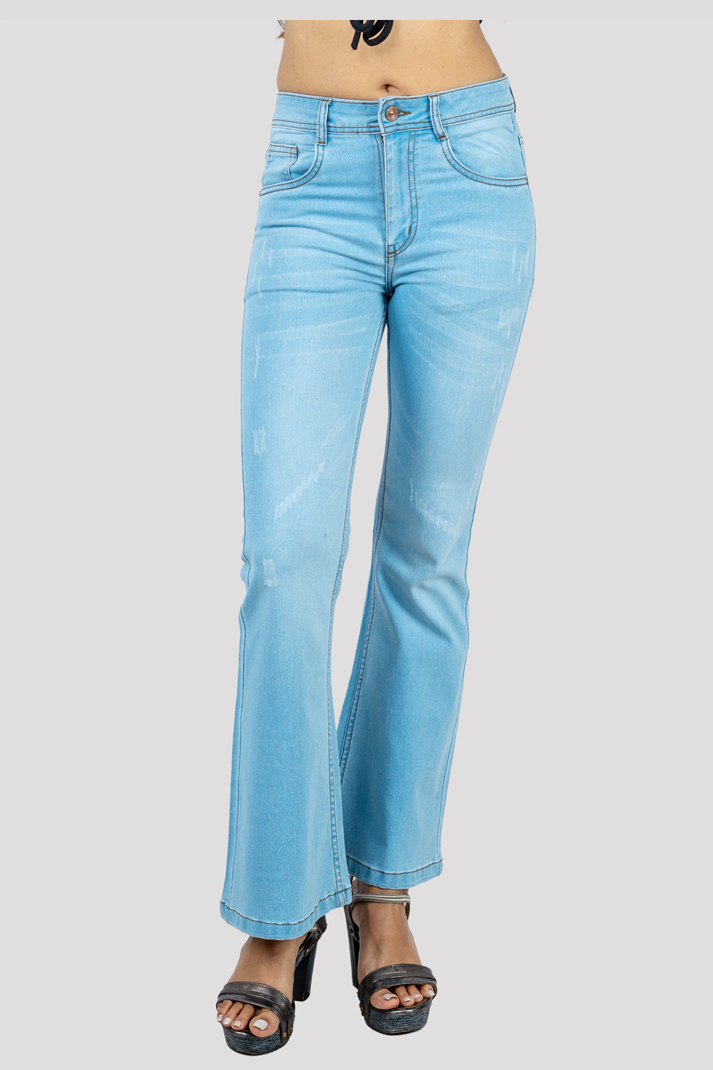 Women's High-Waist Flared Jeans