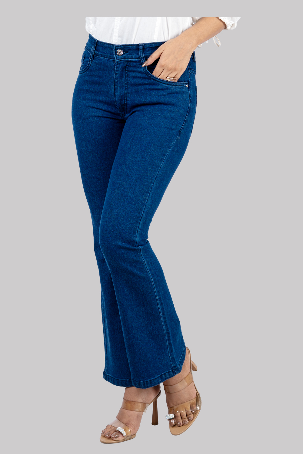 Classic Blue Flared Jeans